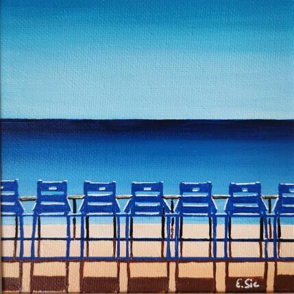 Peinture La grappe bleue par Sie Evelyne | Tableau Figuratif Acrylique Scènes de vie