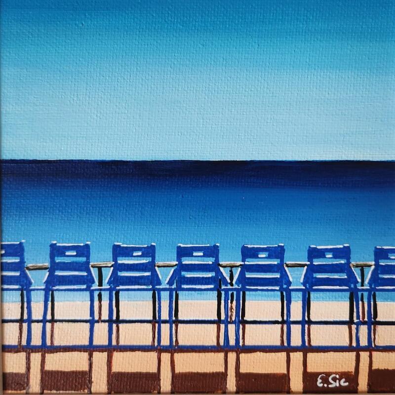 Peinture La grappe bleue par Sie Evelyne | Tableau Figuratif Scènes de vie Acrylique