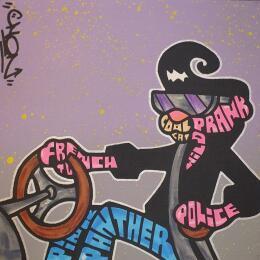 Painting Pink Panther 80's by Cmon | Painting Pop-art Pop icons