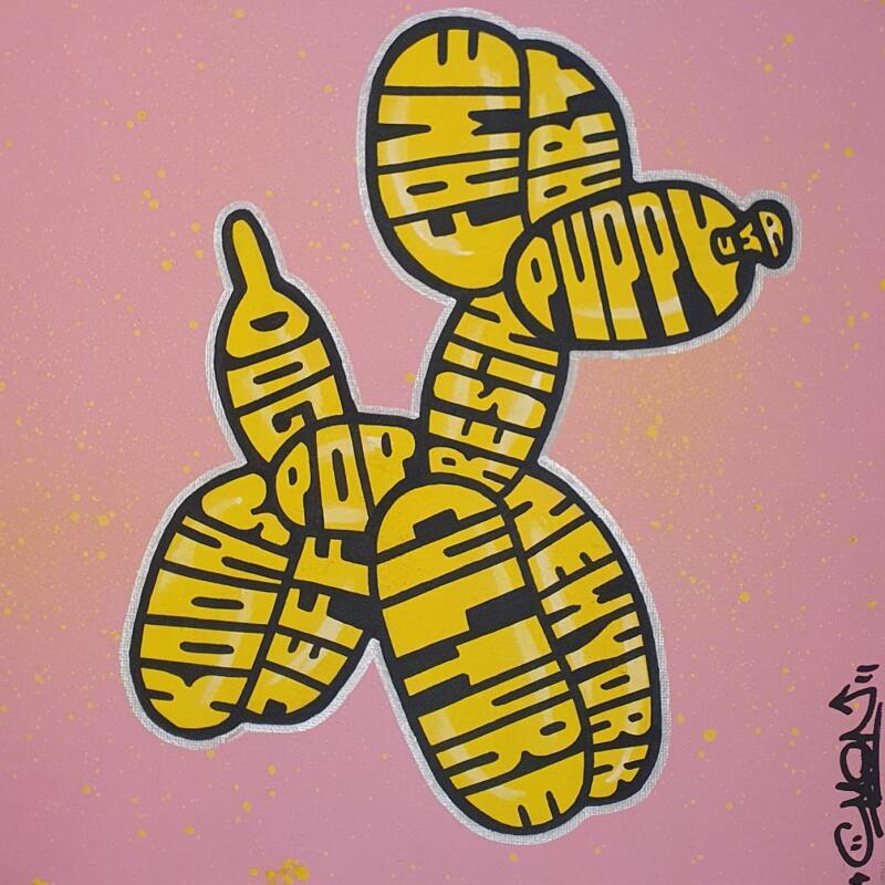 Painting J. Koons Dog by Cmon | Painting Pop-art Pop icons