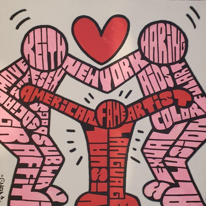 Peinture K.H American fame artist par Cmon | Tableau Pop-art Icones Pop