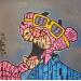 Peinture Pink Panther 70's par Cmon | Tableau Pop-art Icones Pop