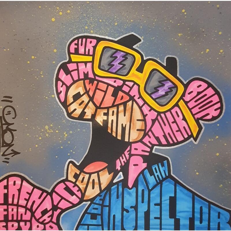 Peinture Pink Panther 70's par Cmon | Tableau Pop-art Icones Pop