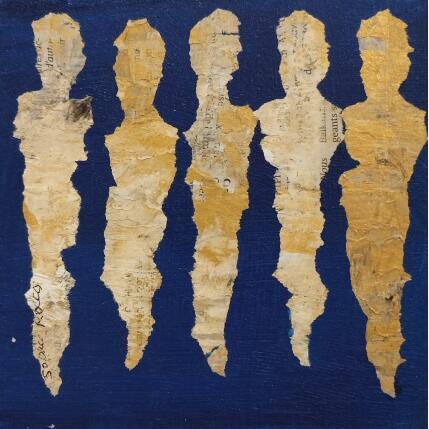 Painting Danse by Rocco Sophie | Painting Raw art Acrylic, Gluing, Sand