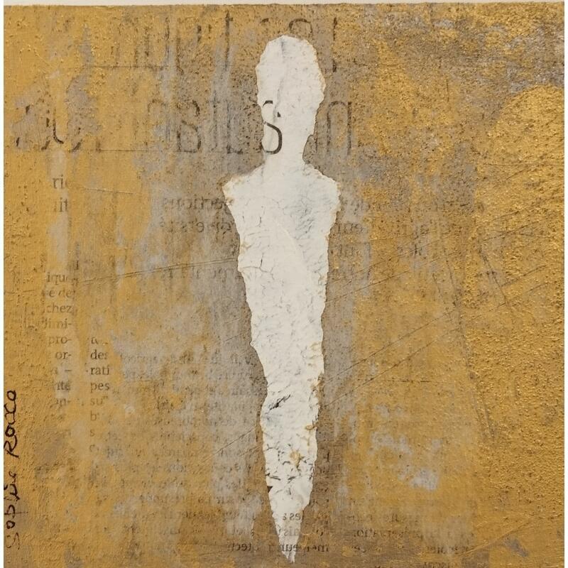 Painting D'or by Rocco Sophie | Painting Raw art Acrylic Gluing Sand