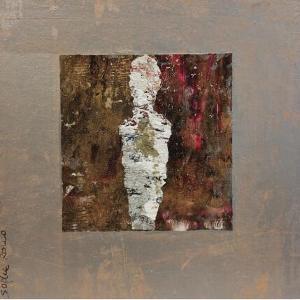 Painting D'amour et d'or by Rocco Sophie | Painting Raw art Acrylic, Gluing, Sand Pop icons