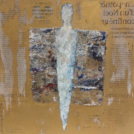 Painting Le guide by Rocco Sophie | Painting Raw art Acrylic, Gluing, Sand