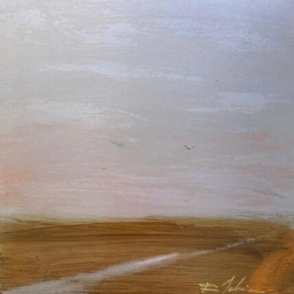 Peinture Sentier dans le Larzac  par Mahieu Bertrand | Tableau Figuratif Métal Paysages