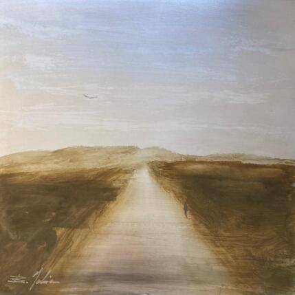 Peinture Dans les Cévennes  par Mahieu Bertrand | Tableau Figuratif Métal Paysages