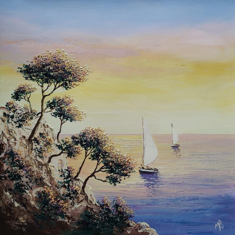 Peinture Les pins rêveurs par Blandin Magali | Tableau Figuratif Paysages Huile