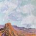 Painting Desert Solitude by Carrillo Cindy  | Painting Figurative Landscapes Oil