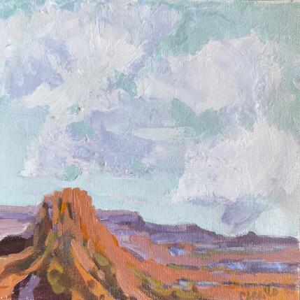 Painting Desert Solitude by Carrillo Cindy | Painting Figurative Oil Landscapes, Pop icons