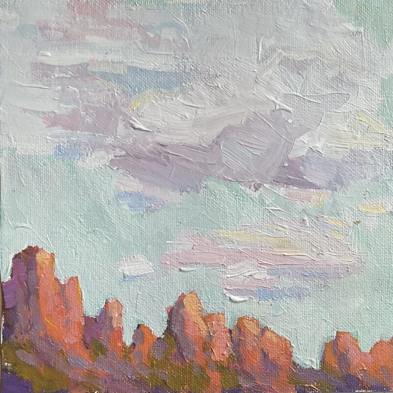 Painting Wondrous Morning by Carrillo Cindy  | Painting Figurative Landscapes Oil