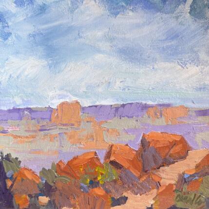 Painting Mesa View by Carrillo Cindy | Painting Figurative Oil Landscapes