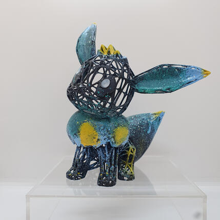 Sculpture Night Evoli by Shenoda | Sculpture Pop-art Graffiti, Resin
