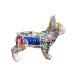 Escultura BOULEDOGUE Français résine 46cm long Keith Haring Bulldog por Frany La Chipie | Escultura Pop art Iconos pop Graffiti Posca