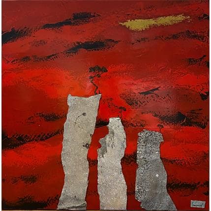 Peinture 2211 L'éveil du monde par Lemonnier  | Tableau Figuratif Paysages