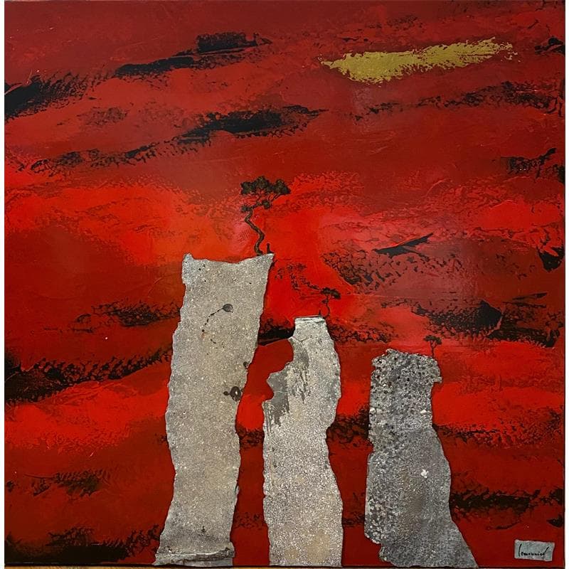 Peinture 2211 L'éveil du monde par Lemonnier  | Tableau Figuratif Paysages