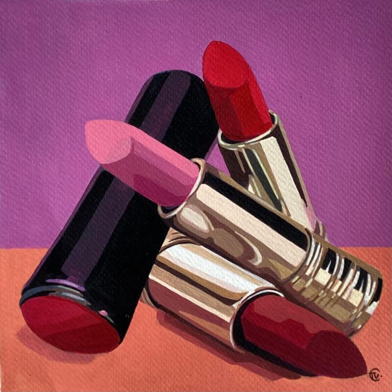 Peinture Lequel tu préfères ? par Colin Véronique | Tableau Figuratif Mode Scènes de vie Natures mortes Acrylique