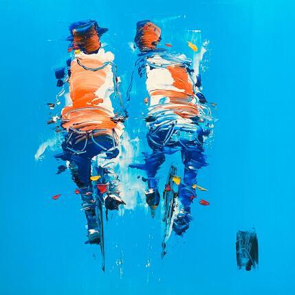 Painting Une historie simple by Raffin Christian | Painting Figurative Oil Life style