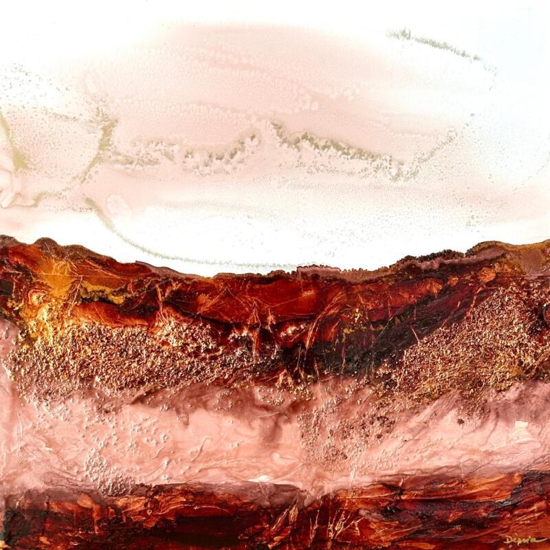 Painting 2435 Moka mousse by Depaire Silvia | Painting Abstract Landscapes Marine Minimalist Acrylic