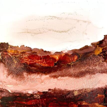 Peinture 2444 Moka mousse par Depaire Silvia | Tableau Abstrait Acrylique Minimaliste, Paysages