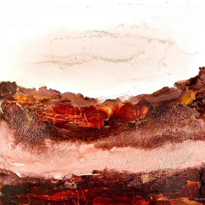 Painting 2444 Moka mousse by Depaire Silvia | Painting Abstract Landscapes Minimalist Acrylic