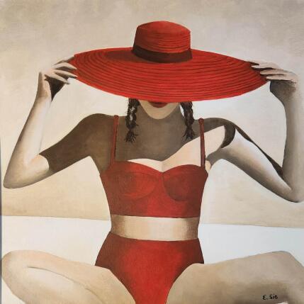 Peinture La parisienne par Sie Evelyne | Tableau Figuratif Acrylique Scènes de vie