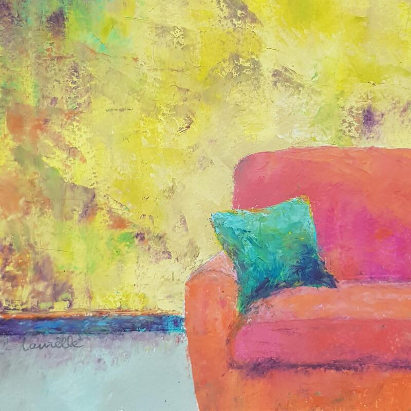 Painting Couleurs acidulées by Bessé Laurelle | Painting Figurative Life style Architecture Oil