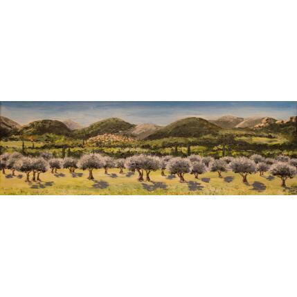 Gemälde Chant d' oliviers . von Rey Ewa | Gemälde Figurativ Acryl Landschaften