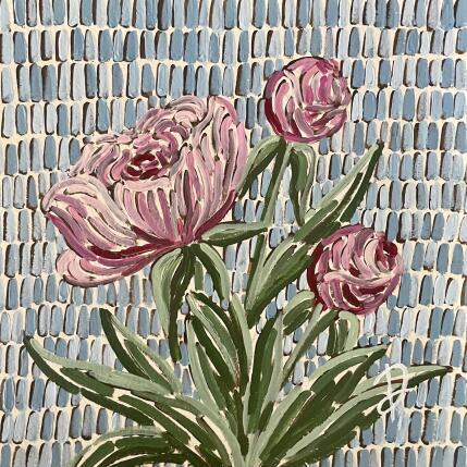 Painting Peony by Dmitrieva Daria | Painting Impressionism Acrylic Nature, Pop icons