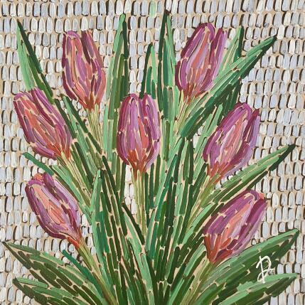 Painting Tulips  by Dmitrieva Daria | Painting Figurative Acrylic Nature