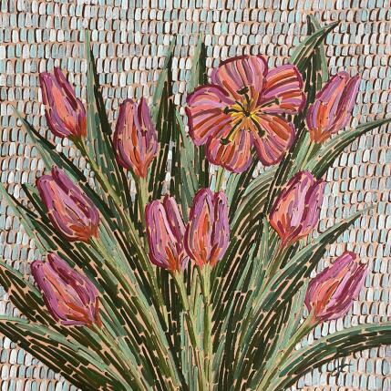 Painting Tulips  by Dmitrieva Daria | Painting Impressionism Acrylic