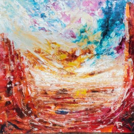 Painting Arizona sunset 2 by Reymond Pierre | Painting Figurative Oil Landscapes, Nature