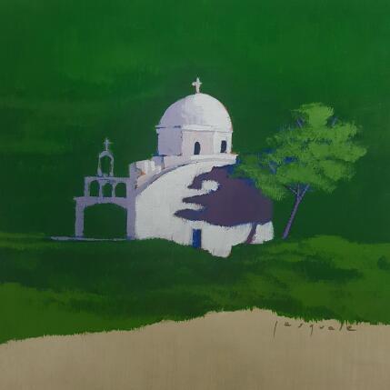 Painting Imerovigli by Pasquale | Painting Figurative Acrylic Architecture, Landscapes, Nature, Pop icons