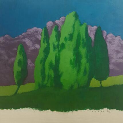 Painting Bosquet by Pasquale | Painting Figurative Acrylic Architecture, Landscapes, Nature