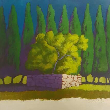 Peinture Le puit par Pasquale | Tableau Figuratif Acrylique Architecture, Nature, Paysages