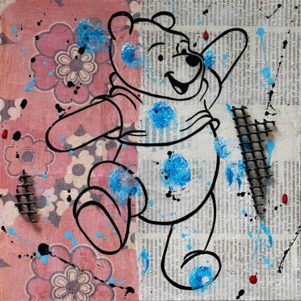 Painting Winnie by Marie G. | Painting Pop-art Acrylic, Cardboard, Gluing Pop icons