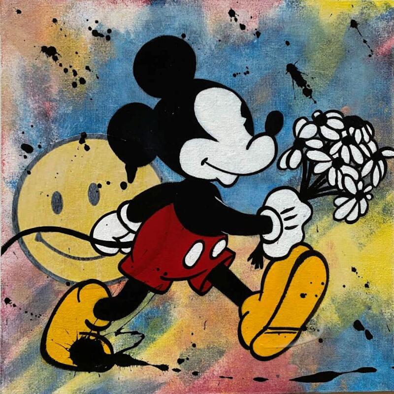 Painting Plaisir d'offrir by Marie G.  | Painting Pop-art Pop icons Cardboard Acrylic