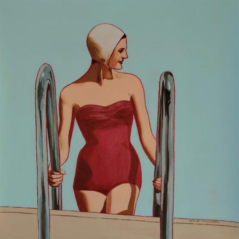 Pintura Pénélope est magnifique por Gallardo Serge | Pintura Figurativo Life style Acrílico