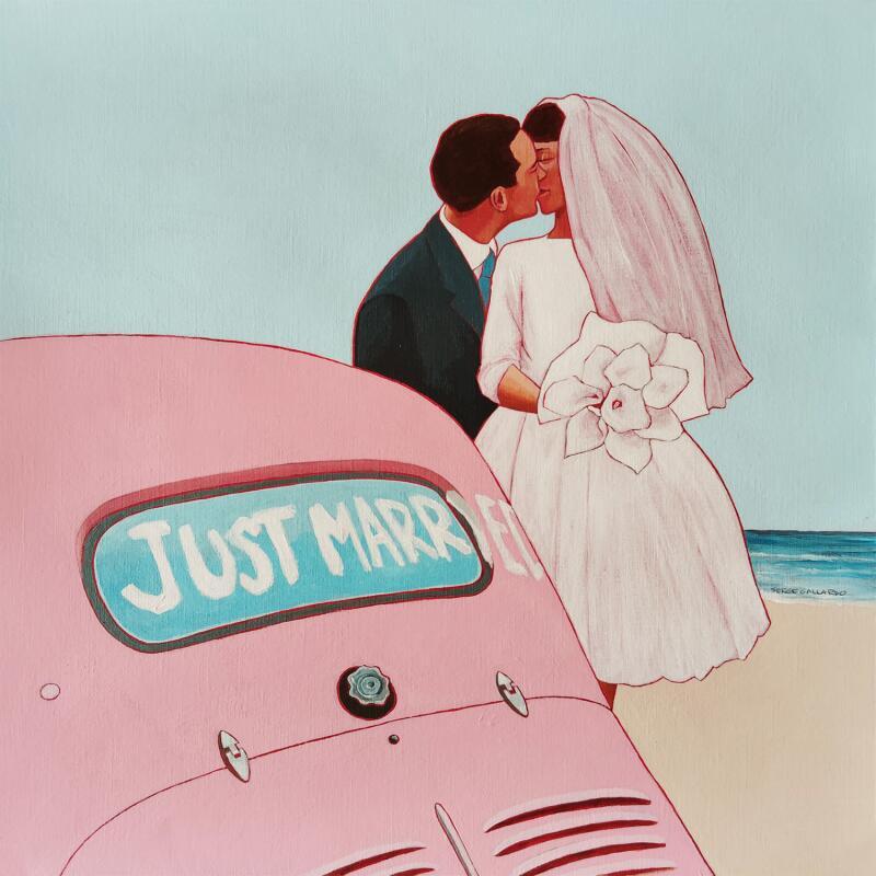 Peinture Pénélope est témoin par Gallardo Serge | Tableau Figuratif Scènes de vie Acrylique