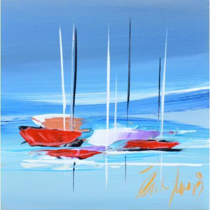 Gemälde Balade Bleue von Munsch Eric | Gemälde Figurativ Acryl, Öl Marine