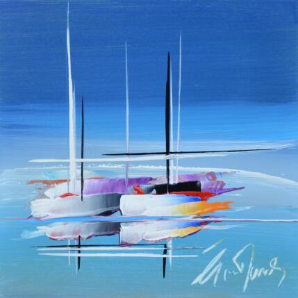 Painting Dream of sea by Munsch Eric | Painting Figurative Acrylic, Oil Marine