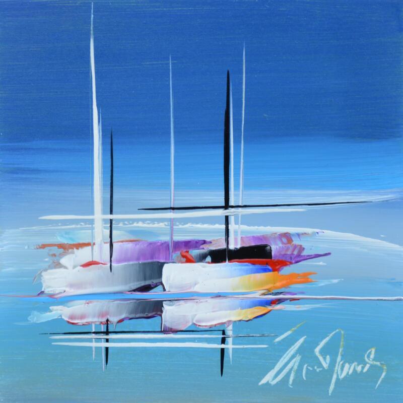 Pintura Dream of sea por Munsch Eric | Pintura Figurativo Marine Aceite Acrílico