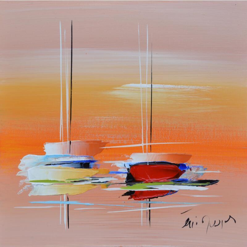 Painting Poesie by Munsch Eric | Painting Figurative Marine Oil Acrylic