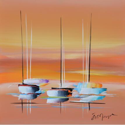 Painting Les Beaux Jours by Munsch Eric | Painting Figurative Acrylic, Oil Marine