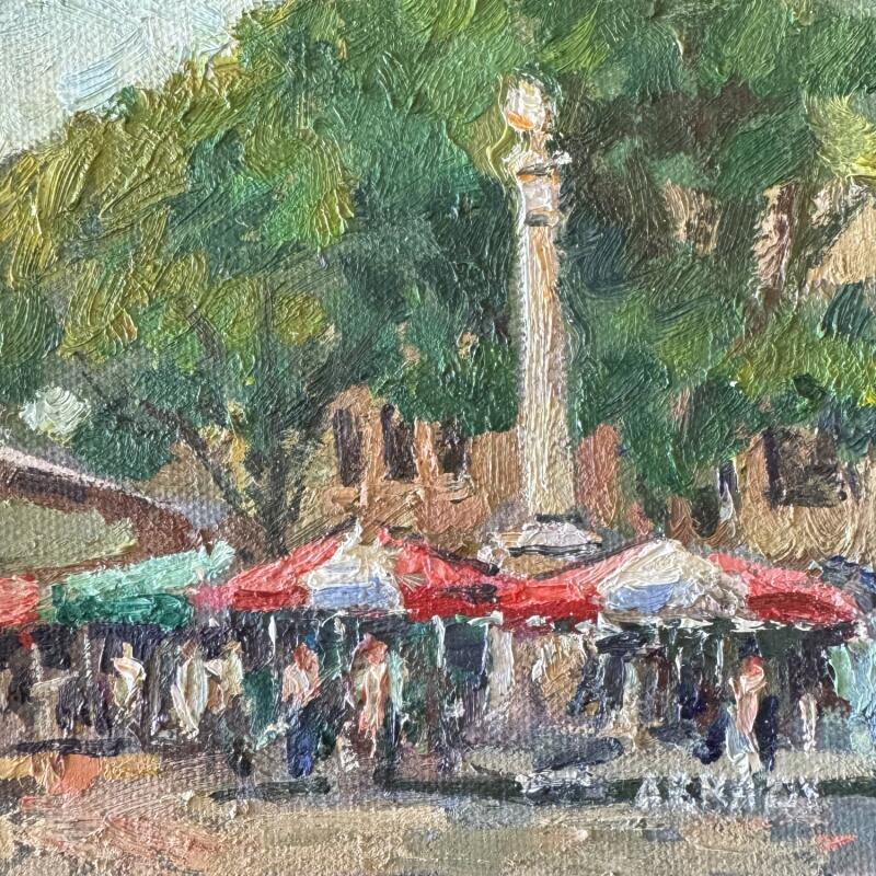 Peinture Fontaine par Arkady | Tableau Figuratif Huile