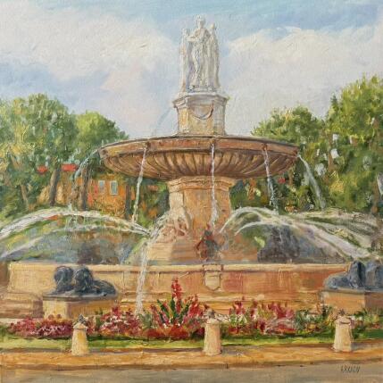 Peinture La Rotonde par Arkady | Tableau Figuratif Huile