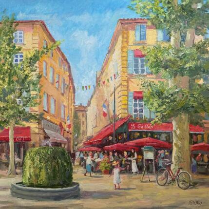 Peinture Le Grillon par Arkady | Tableau Figuratif Huile