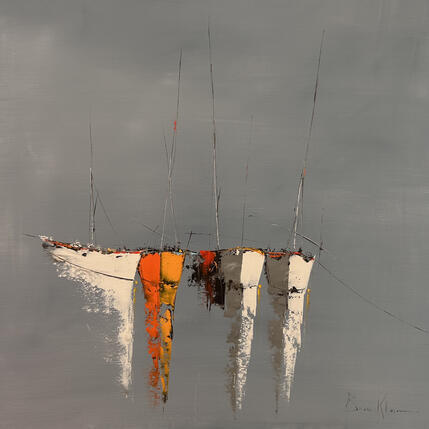 Painting Après tant d'années by Klein Bruno | Painting Figurative Oil Marine